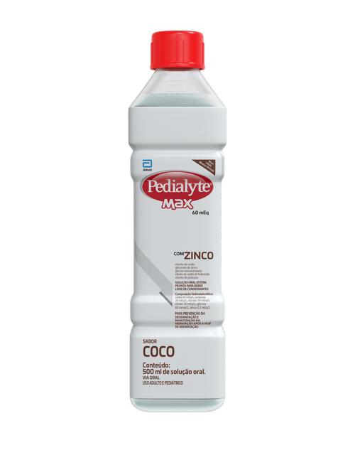 Pedialyte Max + Zinco Sabor Coco 500ml