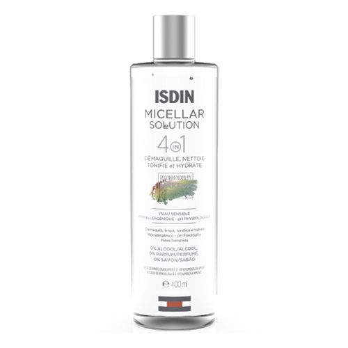 Agua Micelar Isdin Micellar Solution 4 em 1 com 400ml