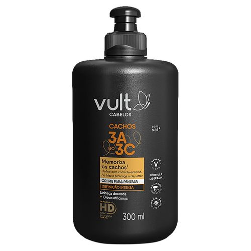 Creme para Pentear Definição Intensa Vult Cabelos Cachos 300ml