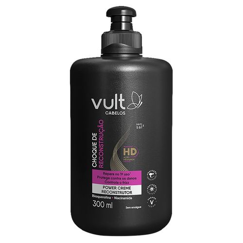Creme para Pentear Vult Cabelos Choque de Reconstrução 300ml