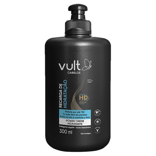 Creme para Pentear Vult Cabelos Recarga de Hidratação 300ml