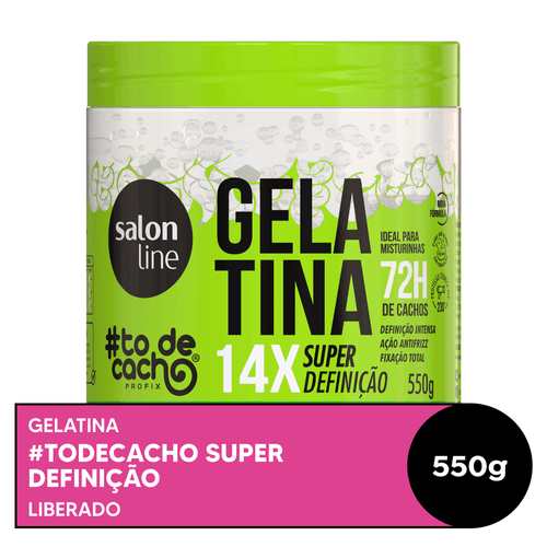 Gelatina Salon Line #todecacho Super Definição 550g