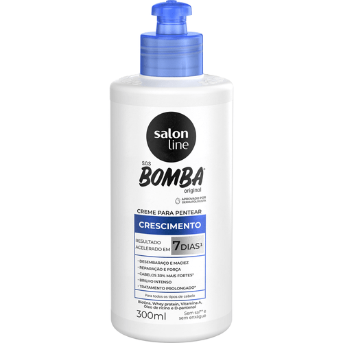 Creme para Pentear Salon Line SOS Bomba Original 300m