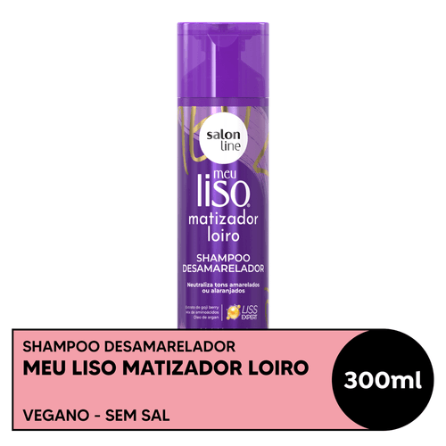 Shampoo Salon Line Meu Liso Matizador Loiro 300ml