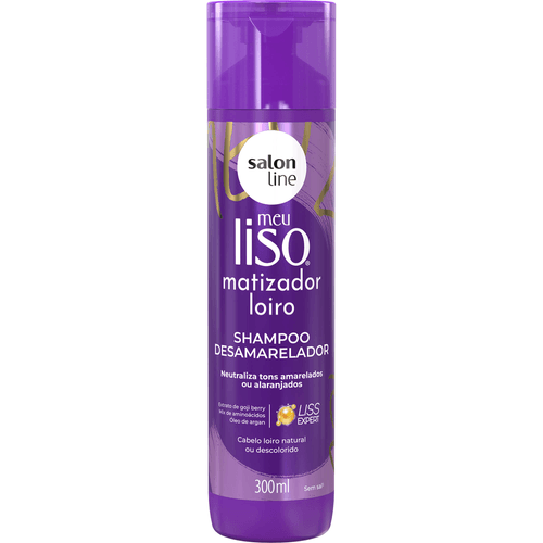 Shampoo Salon Line Meu Liso Matizador Loiro 300ml