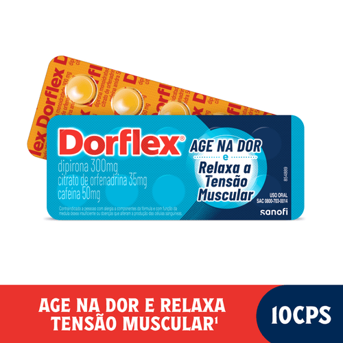 Analgésico e Relaxante Muscular Dorflex com 10 Comprimidos Sanofi