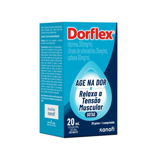 Analgésico e Relaxante Muscular Dorflex Gotas 20ml Sanofi