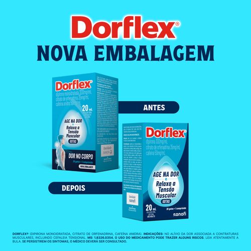 Analgésico e Relaxante Muscular Dorflex Gotas 20ml Sanofi