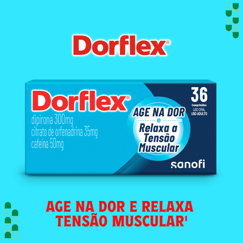 Analgésico e Relaxante Muscular Dorflex com 36 Comprimidos Sanofi