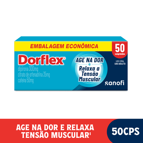 Analgésico e Relaxante Muscular Dorflex com 50 Comprimidos Sanofi