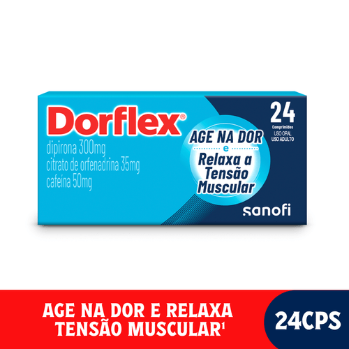 Analgésico e Relaxante Muscular Dorflex com 24 Comprimidos Sanofi