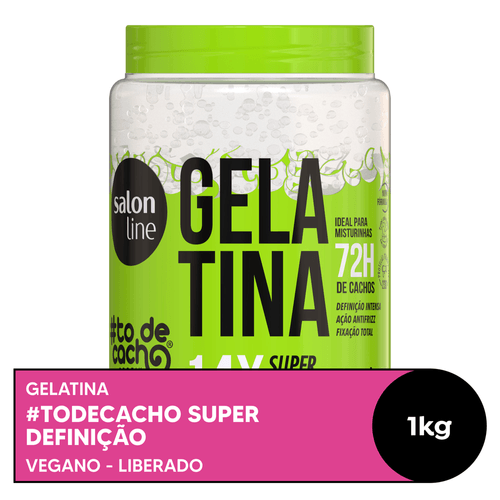 Gelatina Salon Line #Todecacho Super Definição 1Kg