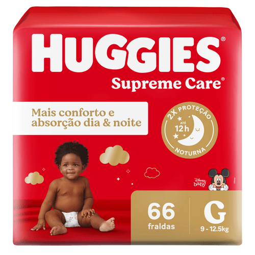 Fralda Huggies Disney Supreme Care Hiper G Com 66 Unidades