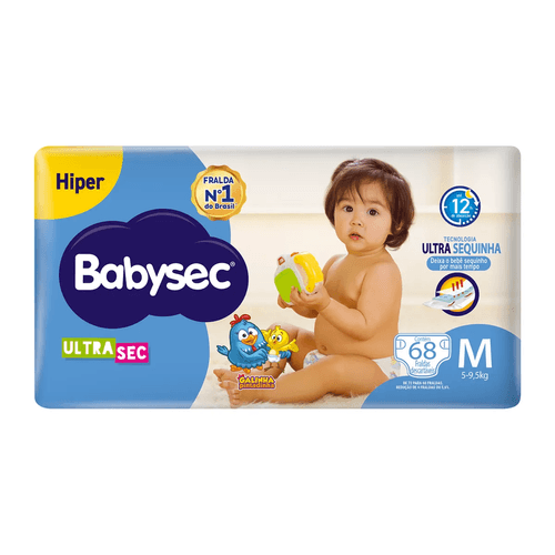 Fralda Babysec Galinha Pintadinha Ultrasec M
