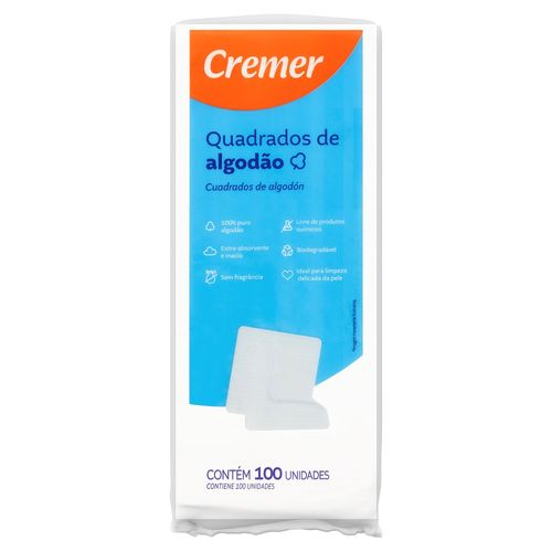 Algodao Quadrado Com 100 Cremer