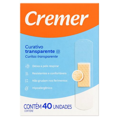 Curativo Transparente Com 40 Unidades