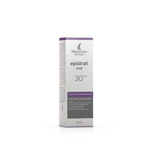 Protetor Solar Hidratante Facial sem Cor FPS 30  Epidrat Mat 40ml