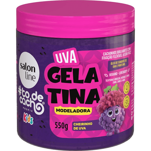 Gelatina Modeladora Salon Line #Todecacho Uva 550g