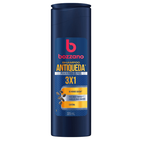 Shampoo Antiqueda Cafeína Bozzano 3 em 1 Com 325ml