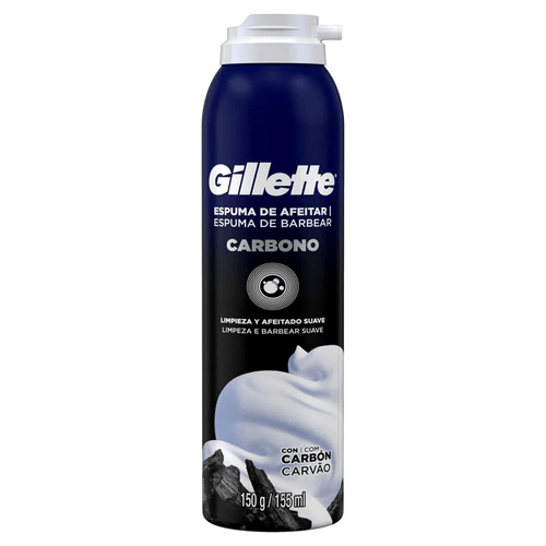 Espuma de Barbear Gillette Carbono Frasco 150g