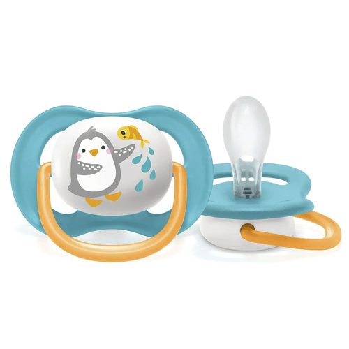 Chupeta Philips Aventis Ultra Air Unitária Meninos Pinguim 6 a 18 Meses