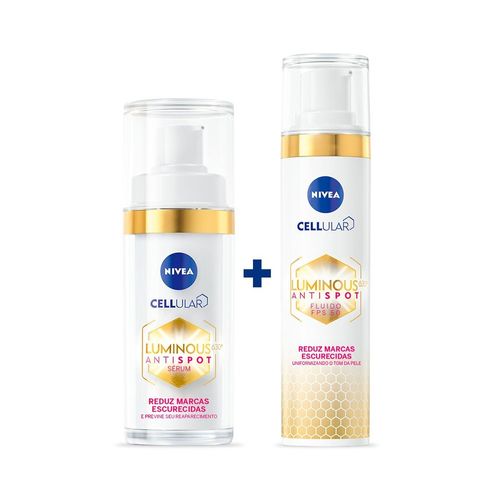 Serum Luminous 630 Nivea 30ml + Fluido Protetor FPS 50 Luminous 630 com 40ml