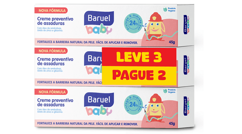 Creme Preventivo Baruel Baby Kit Leve 3 Pague 2 45g