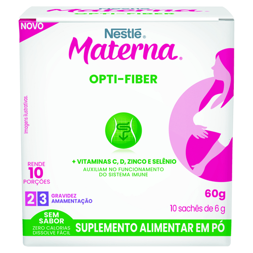 Materna Opti-Fiber com 10 Sachês de 6g