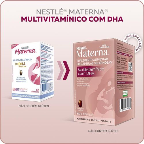 Multivitamínico Materna DHA com 60 Cápsulas