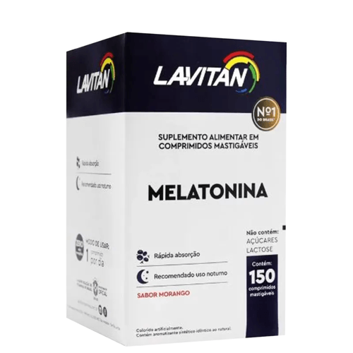 Lavitan Melatonina Morango Com 150 Comp