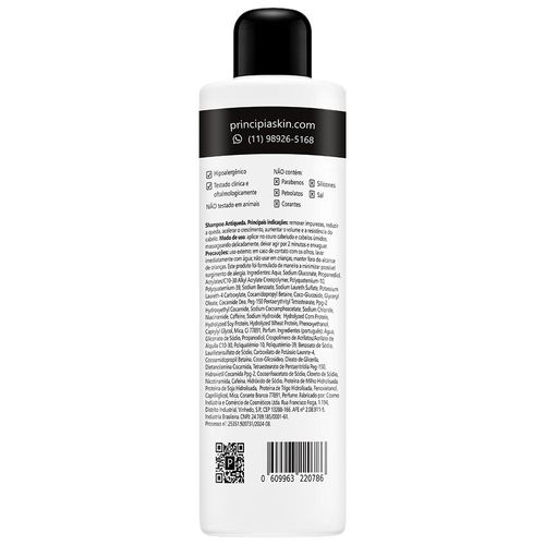 Shampoo Dermatológico Antiqueda Principia AQ-01 250ml