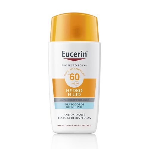 Protetor Solar Antioxidante FPS 60 Eucerin Hydro Fluid com 50ml