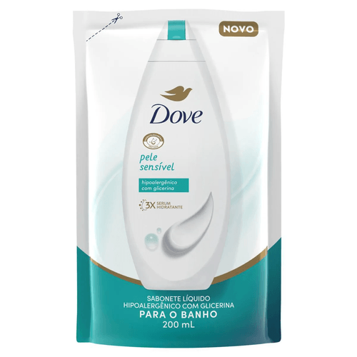 Sabonete Líquido Refil Dove Pele Sensível 200ml