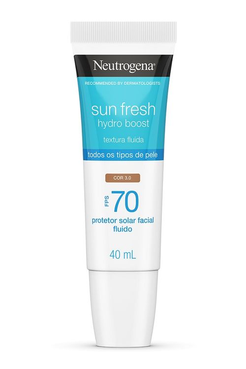 Protetor Solar Facial Neutrogena Sun Fresh Hydro Boost Cor 3.0 FPS 50 40ml