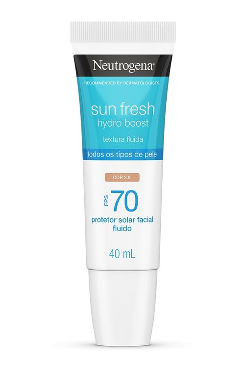 Protetor Solar Facial Neutrogena Sun Fresh Hydro Boost Cor 2.0 FPS 50 40ml