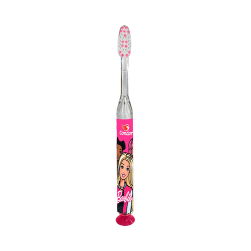 Escova Dental Infantil Led Barbie Macia Com 1 Unidade