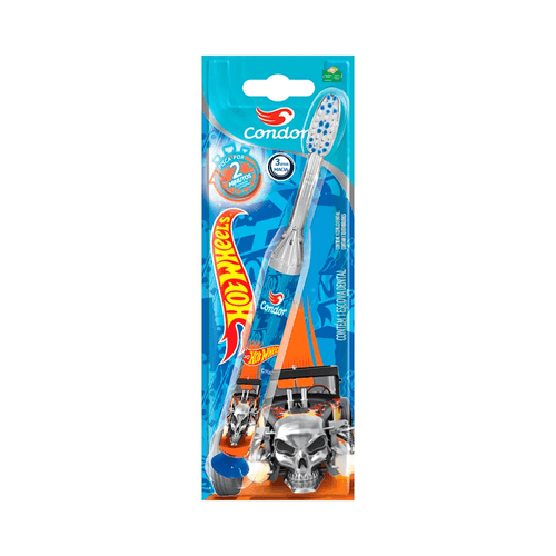 Escova Dental Infantil Led Hot Wheels Com 1 Unidade