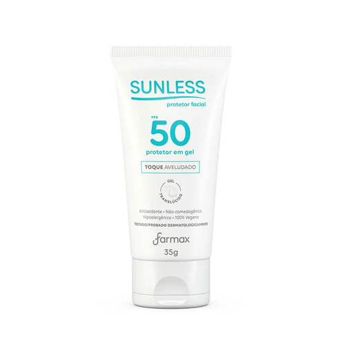 Protetor Solar Gel Facial Sunless Translúcido 35g