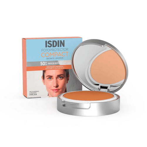 Protetor Solar Facial Isdin Foto Compact Bronze FPS 50+ 10g