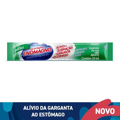 Leite de Magnésia EnoMagno Hortelã Sachê 10ml