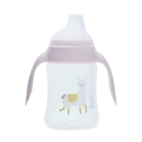 Copo Antivazamento Lolly Baby Zoo com Alça Silicone Rosa 250ml