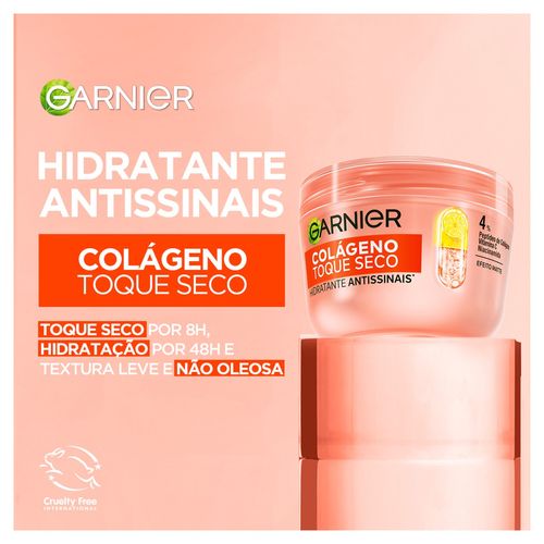 Hidratante Gel Colágeno Toque Seco Antissinais Facial Garnier 85g