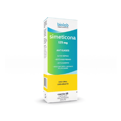 Simeticona 125mg com 15 Cápsulas Biolab