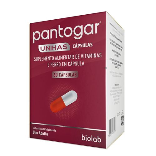 Pantogar Unhas com 60 Cápsulas