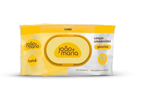 Lenço Umedecido com Fragrância João e Maria 90 Unidades