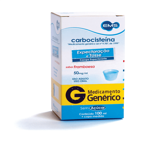 Carbocisteína 50mg/ml xarope adulto 100ml EMS
