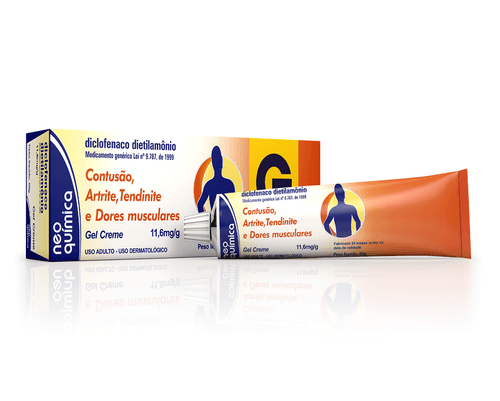 Diclofenaco Dietilamônio Gel Creme 60g Neo Química