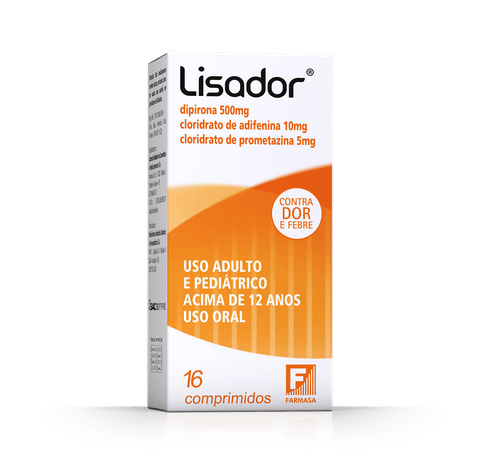 Lisador com 16 comprimidos