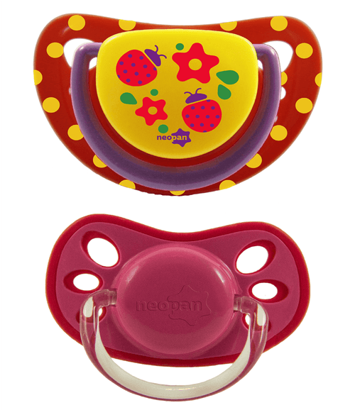 Kit Chupeta Neopan Ortodôntica Rosa Nº 2 com 2 Unidades