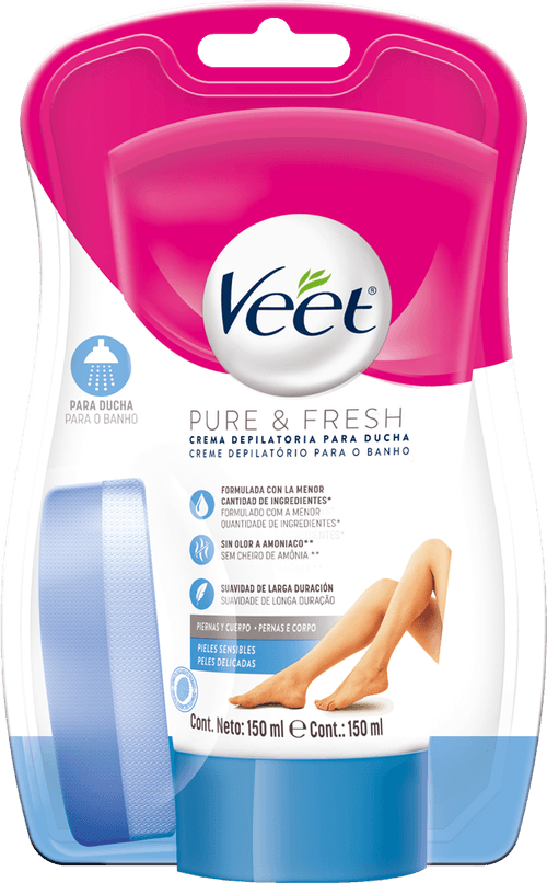 Creme Depilatório para Banho Veet Pure & Fresh 150ml